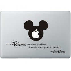 All Your Dreams - Walt Disney MacBook Sticker